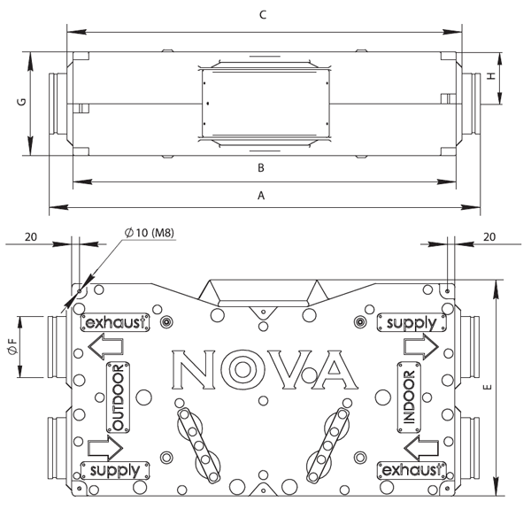 Shuft NOVA-300 Приточно-вытяжная установка