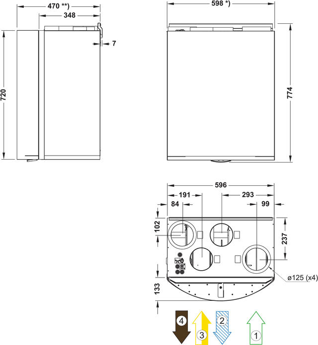 Systemair SAVE VTR 150/K R 1000W White Приточно-вытяжная установка